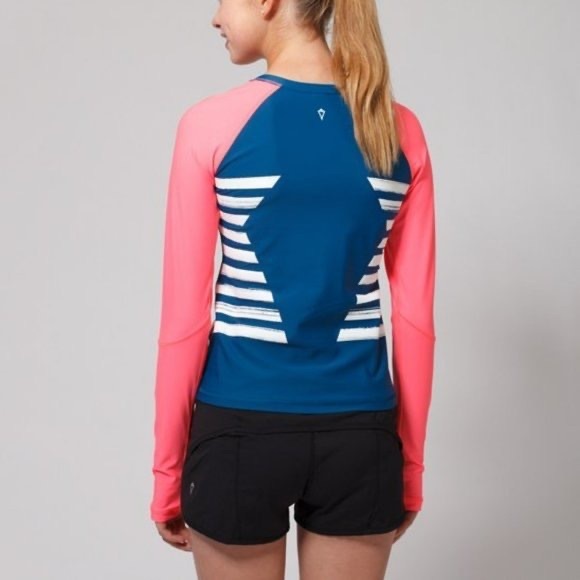 Ivivva Jet Set Blue Underwater Paradise Rashguard - Picture 2 of 7